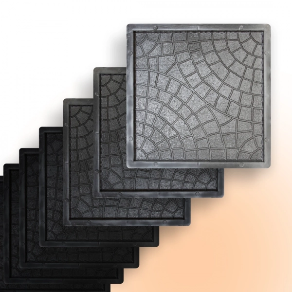 Форми для тротуарної плитки Верес-2007 Павутинка 300х300 мм 8 шт. (1010208-3162)