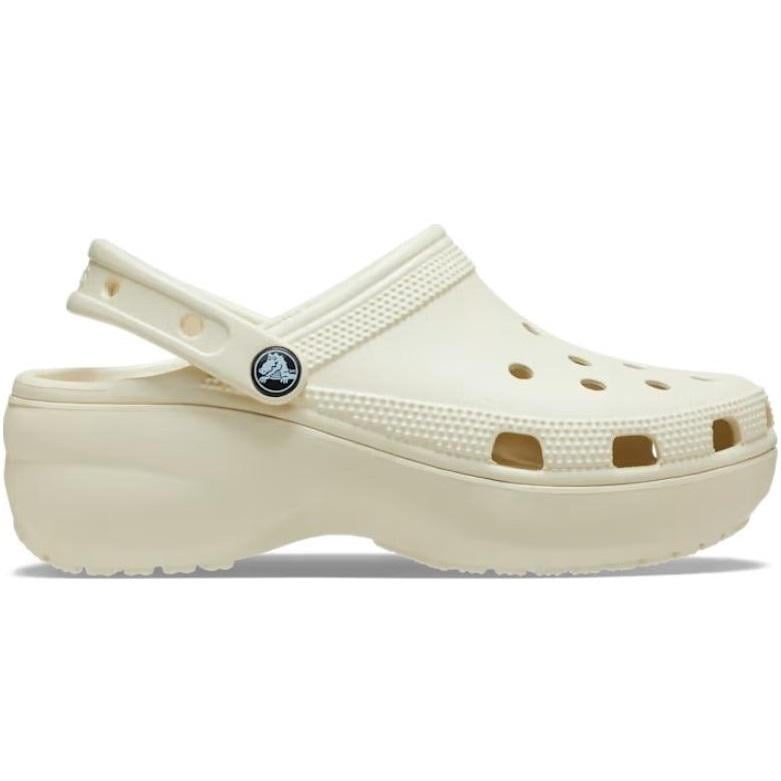 Сабо женские Crocs Classic Platform Clog W11 р. 42/43 27 см Bone (206750)