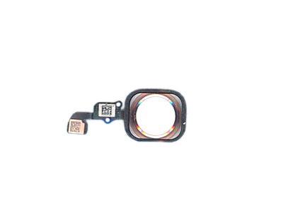 Кнопка Home в сборе с механизмом и шлейфом iPhone 6S/6S Plus Розовое золото