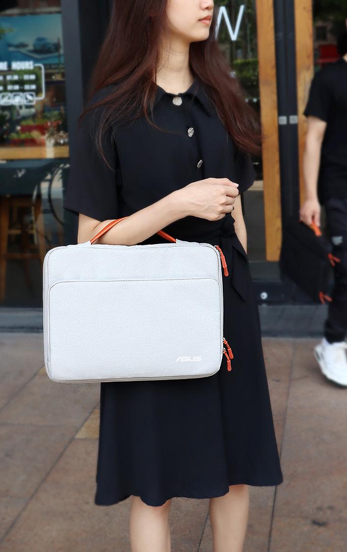 Сумка-чехол для ноутбука Asus или документов противоударная 16" Серый (IBN046S3) - фото 10