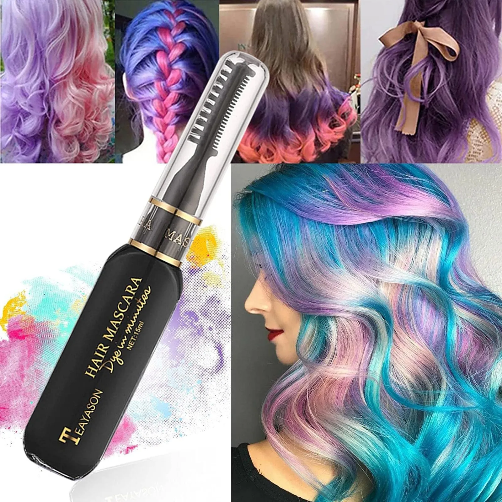 Фарба для волосся тимчасова що змивається Чорний - фото 3