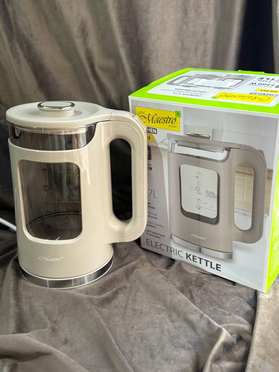 Електрочайник Maestro MR-065-BEIGE 1,7 л 2200 Вт Бежевий (MR-065-BEIGE) - фото 5