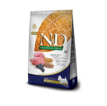 Корм низкозерновой для собак малых пород Фармина N&D LG Lamb/Blueber Mini 800 г (8010276022097) - фото 2 Корм низкозерновой для собак малых пород Фармина N&D LG Lamb/Blueber Mini 800 г (8010276022097) - фото 2