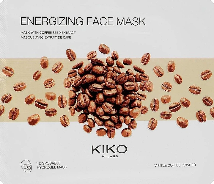 Маска для лица гидрогелевая Kiko Milano Energizing Face Mask с экстрактом кофе