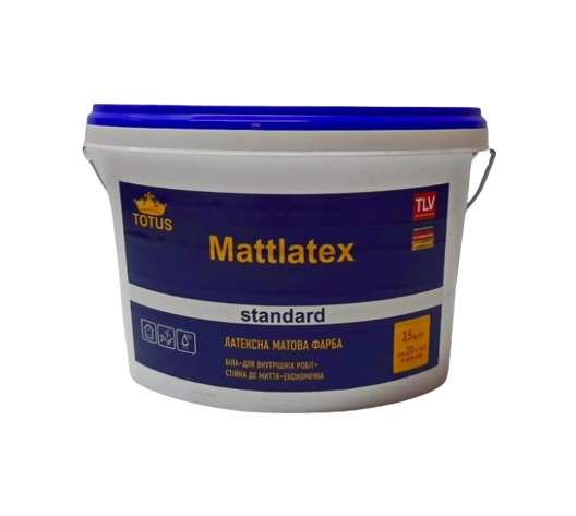 Краска латексная Totus Mattlatex Standart 3,5 кг Белый (22357)