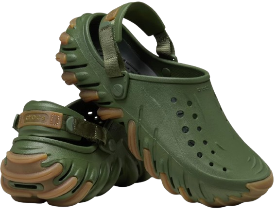 Крокси чоловічі Crocs Echo Gum RO Clog р. 45-46 Хакі (24352)