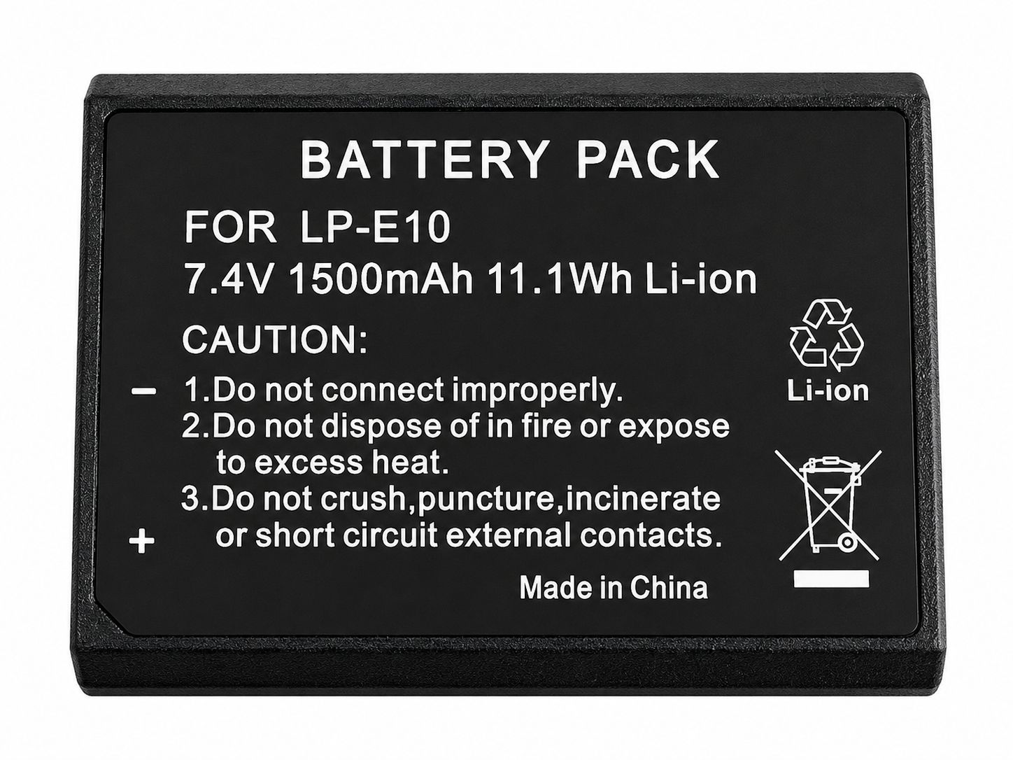 Аккумулятор LP-E10 1500 mAh 7,4V для Canon (1002-105-00) Аккумулятор LP-E10 1500 mAh 7,4V для Canon (1002-105-00)