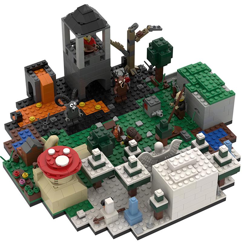 Конструктор для детей Лес локация Roblox 99 ночей в лесу 884 дет. (арт EPC15432M)