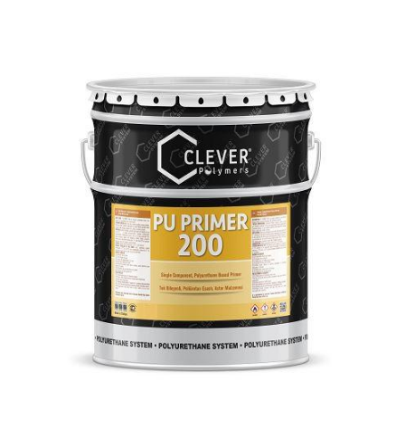 Грунтовка поліуретанова Clever PU Primer 200 однокомпонентна/водовідштовхувальна для бетону/фундаментів/терас 4 кг Прозорий (1345096768)
