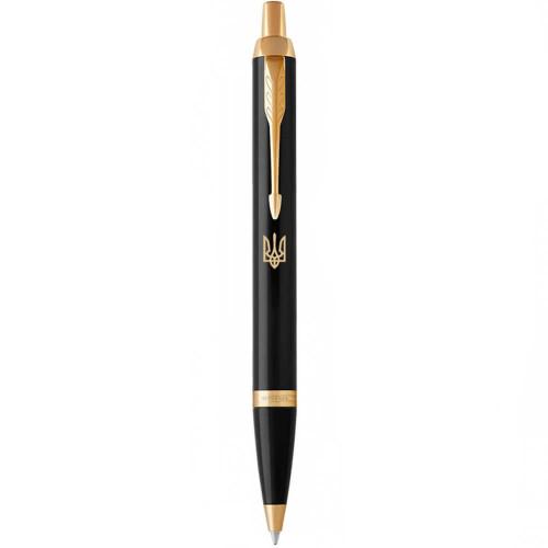 Ручка кулькова Parker IM 17 Black GT BP Тризуб 22 032_TR