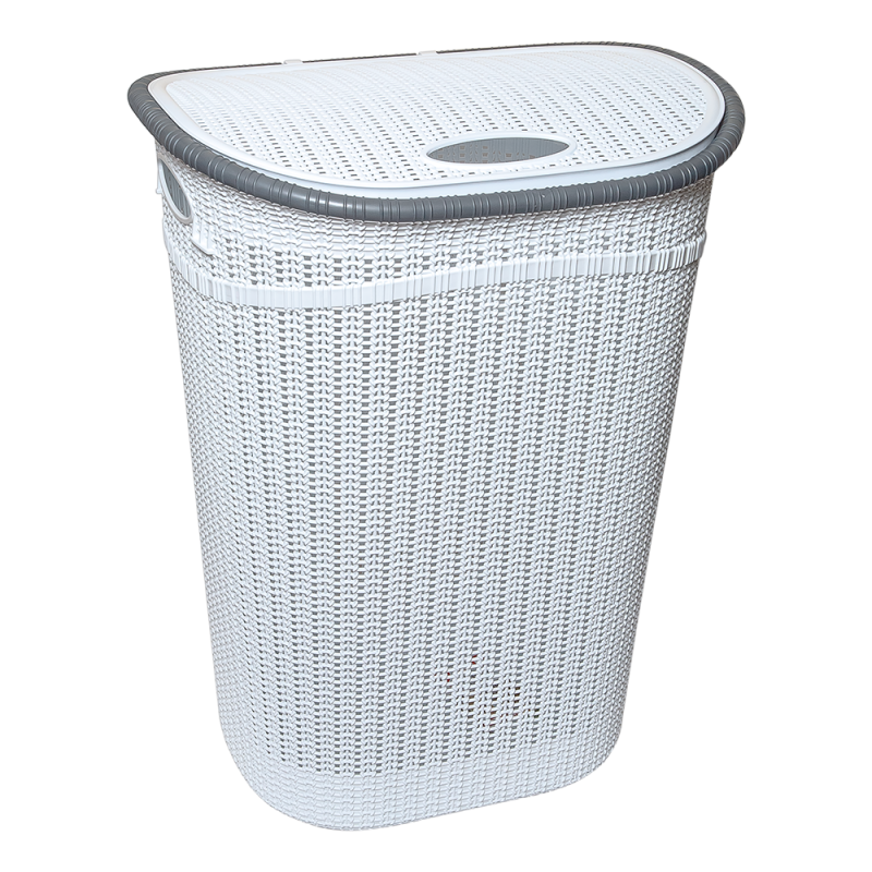 Корзина для белья Irak Plastik GORDES 52 л Белый (5605)