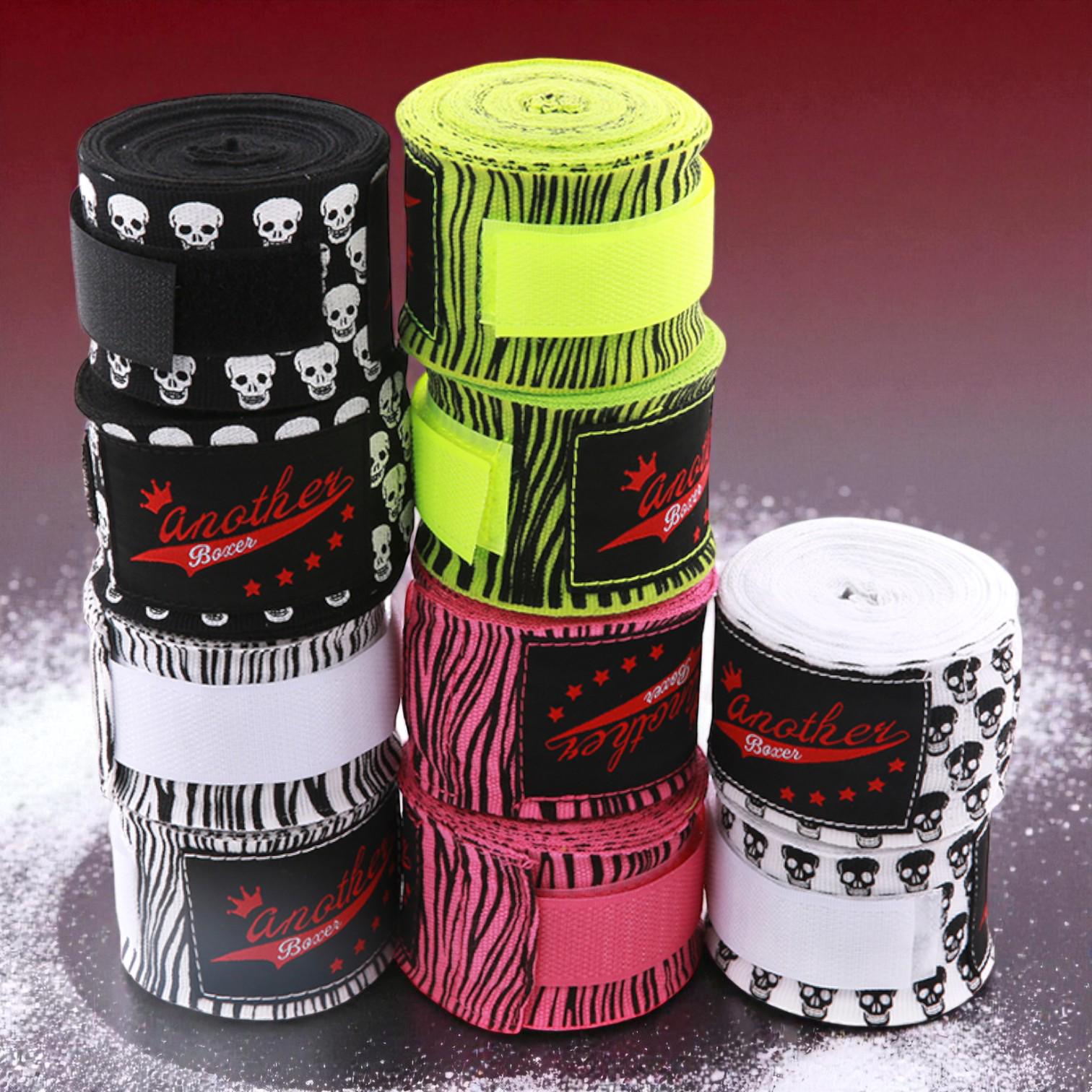 Бинты боксерские Another Boxer с принтом Череп 5 м Черный - фото 11