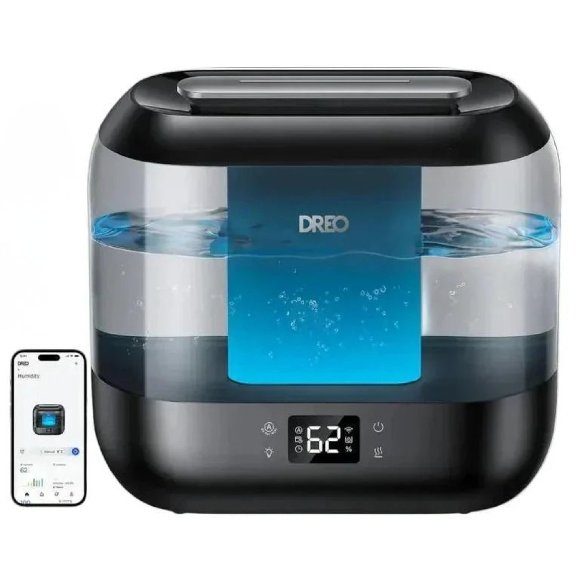 Увлажнитель воздуха умный Dreo 311S с Wi-Fi 3 л 250 мл/ч до 36 часов работы ароматерапия Черный (Dreo311S)