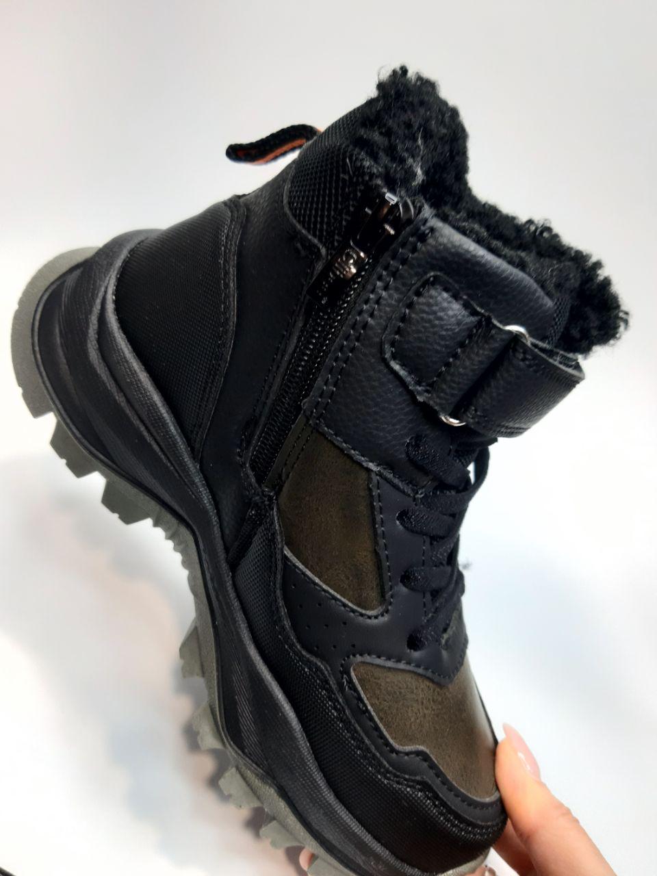 Ботинки зимние Clibee для мальчика р. 37 24,6 см Хаки (620-3) - фото 5 Ботинки зимние Clibee для мальчика р. 37 24,6 см Хаки (620-3) - фото 5