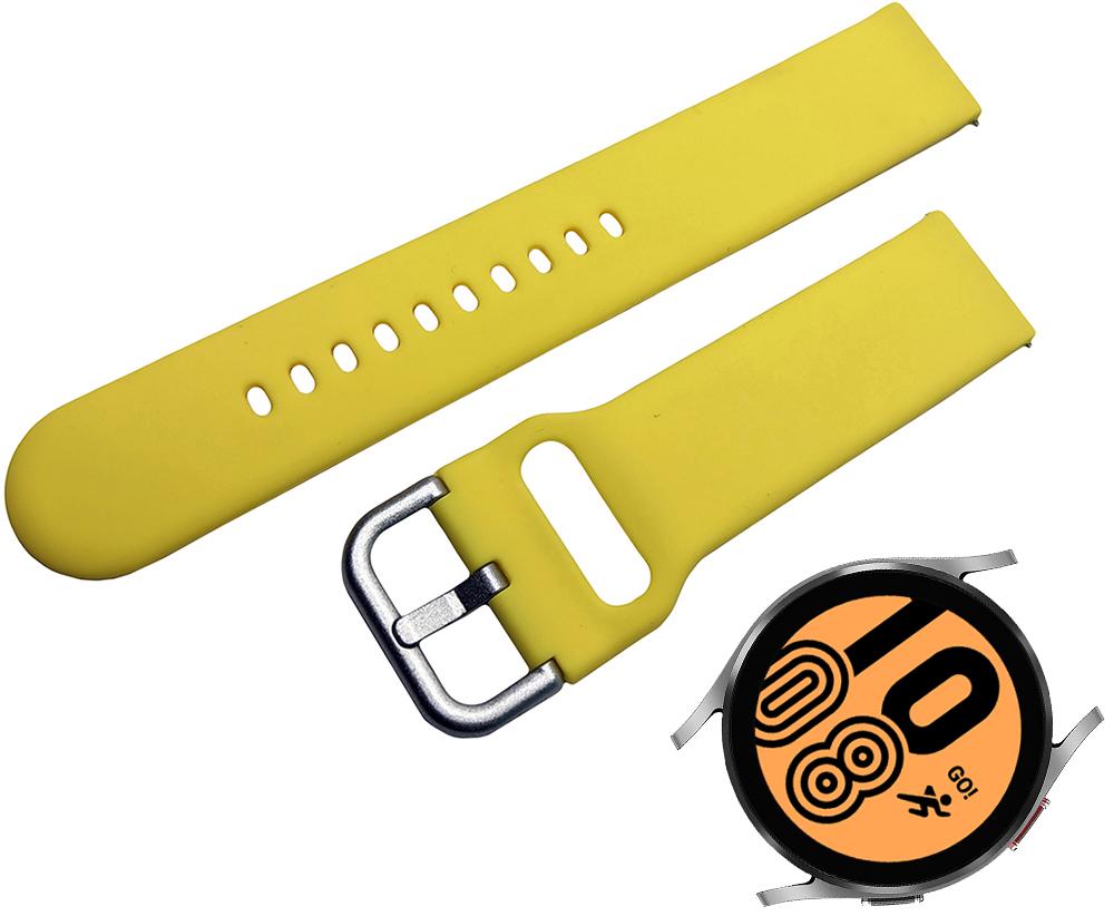 Ремешок Matte Style для Galaxy Watch 4 44 мм Yellow (23514-0A) - фото 2 Ремешок Matte Style для Galaxy Watch 4 44 мм Yellow (23514-0A) - фото 2