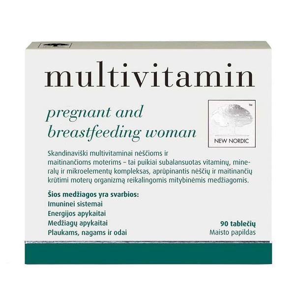 Витаминно-минеральный комплекс для женщин New Nordic Multivitamin Pregnant and Breastfeeding Woman 90 таблеток (000020730)