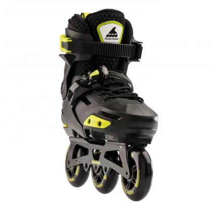 Ролики детские Rollerblade Apex 3WD р. 37-40 Черно-салатовый (2051166/37-40) - фото 2