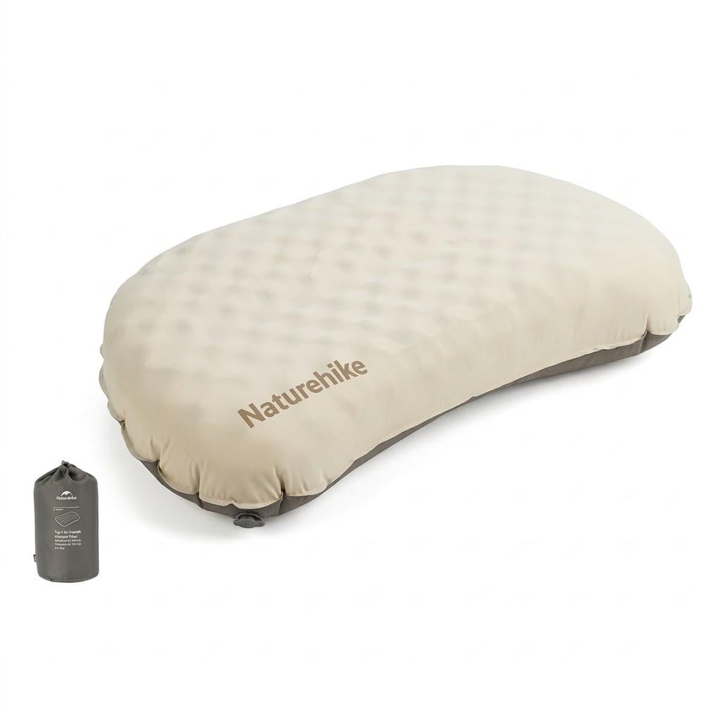 Надувная подушка ультралегкая Naturehike CNK2300DZ024 66x36 см Beige (6976507663298)