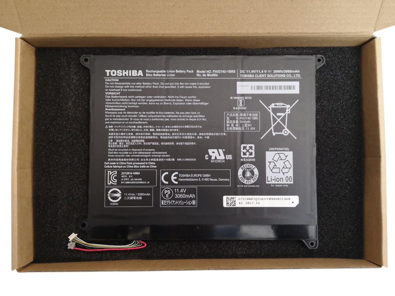 Аккумулятор для TOSHIBA Portege WT20-B/Z20T-B/Z20T-C/PA5214U-1BRS 3060 mAh 36Wh (000013217)
