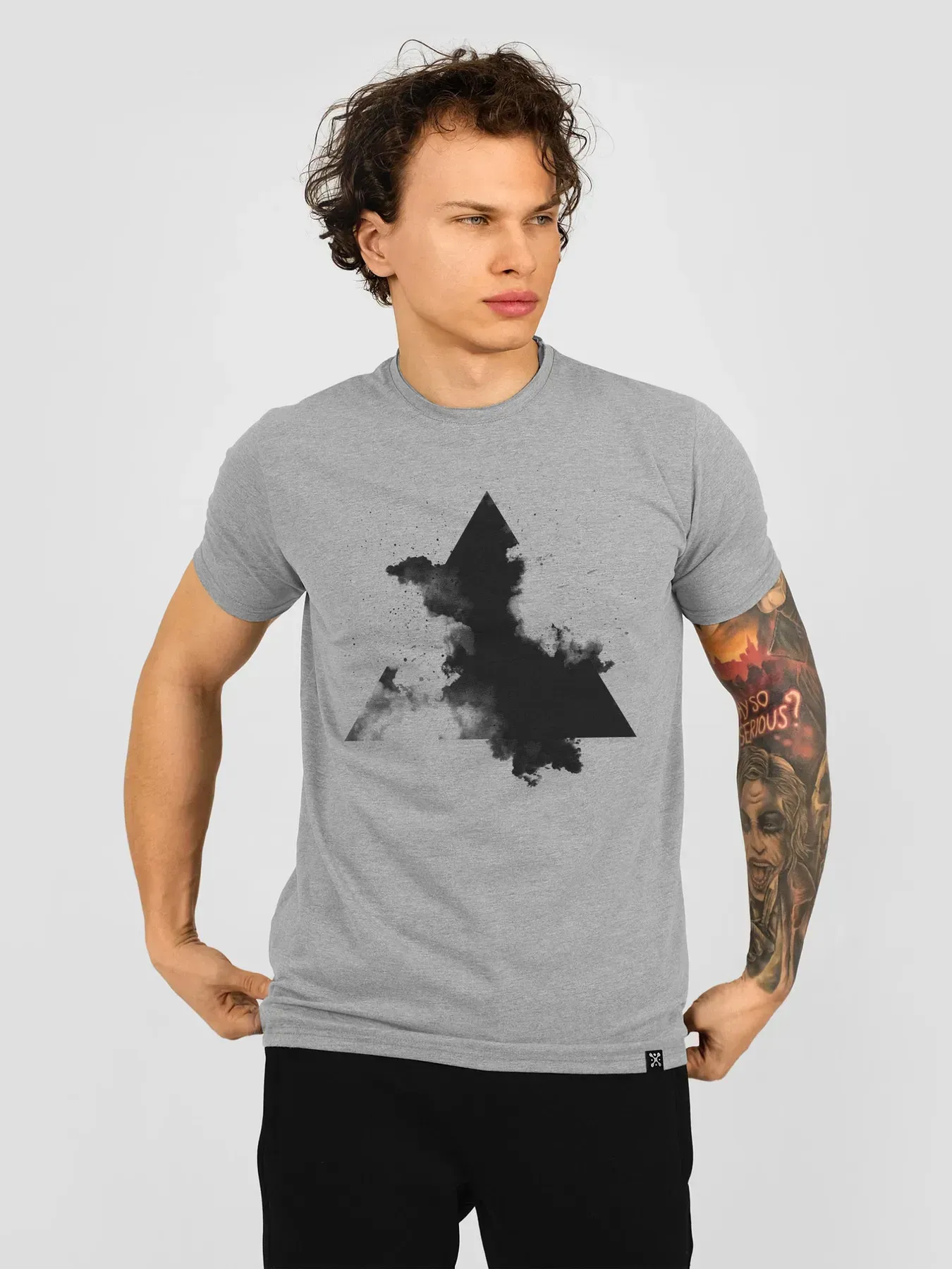 Футболка мужская Smoke Triangle 2XL Серый (26914201)