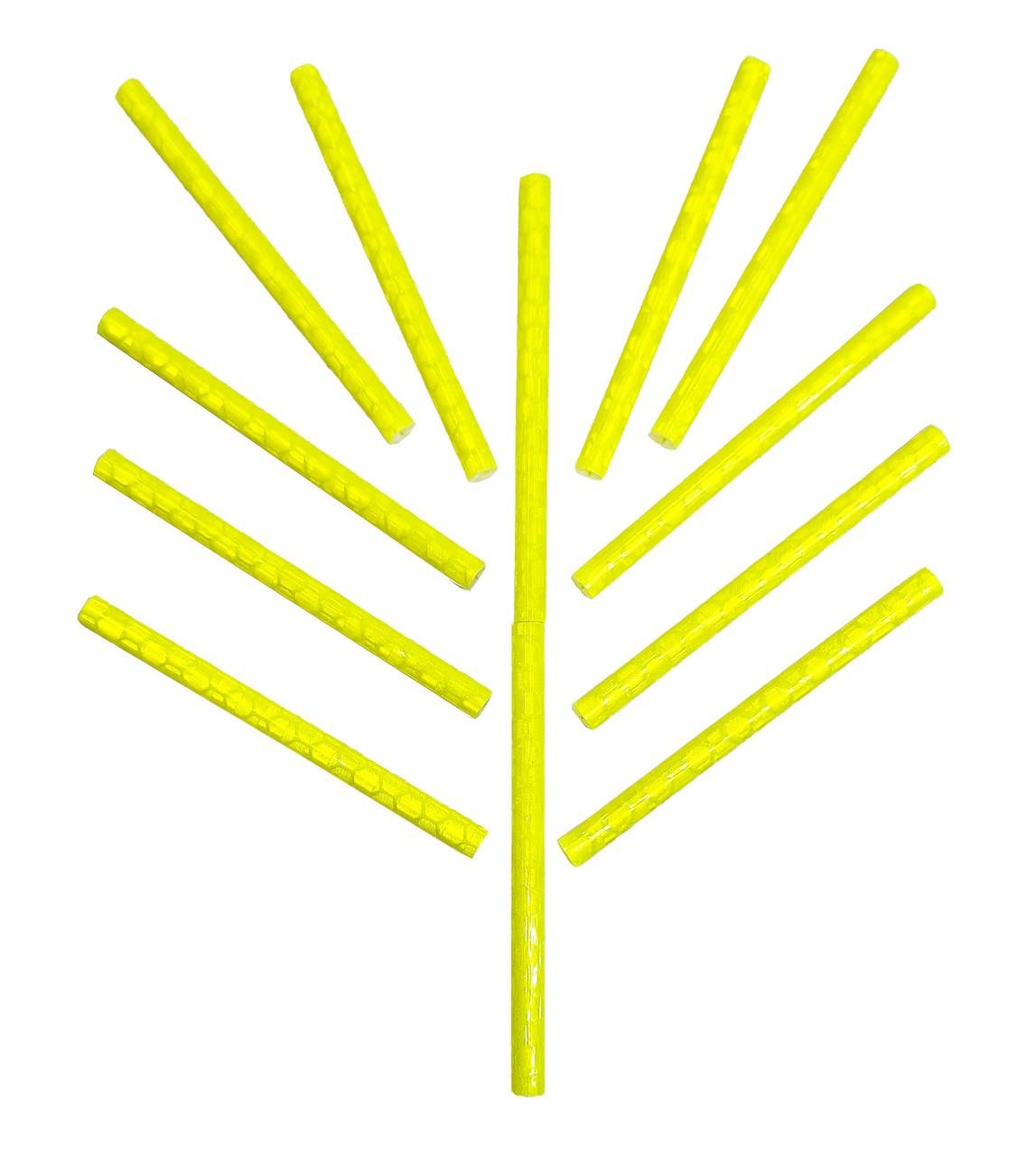 Світловідбивачі на шпиці колеса велосипеда 12 шт. Жовтий (G00010406)