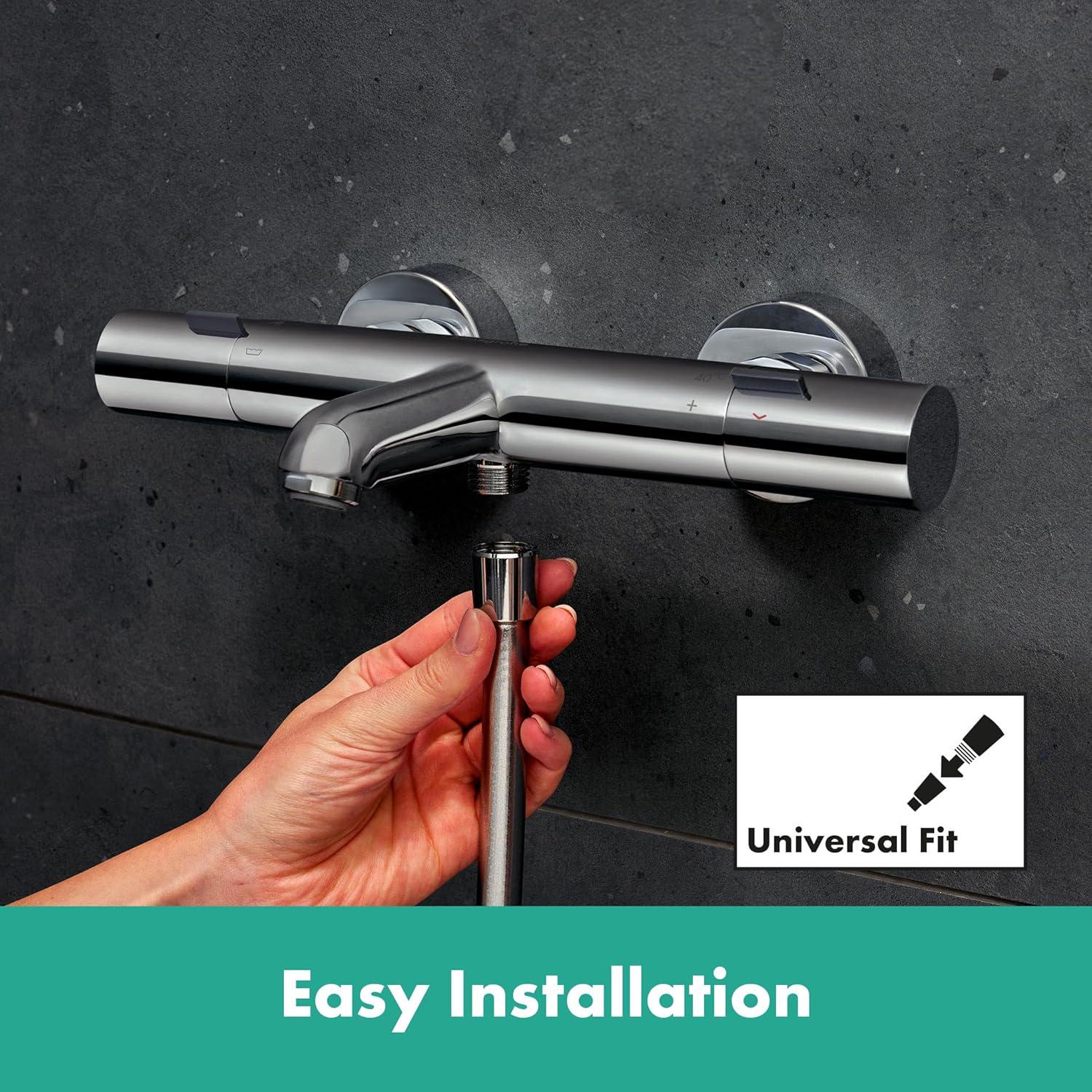 Смеситель для ванны Hansgrohe Ecostat Fine 13325000 с термостатом Хром (232460) - фото 5 Смеситель для ванны Hansgrohe Ecostat Fine 13325000 с термостатом Хром (232460) - фото 5