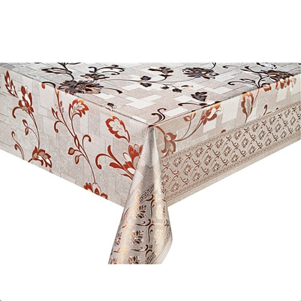 Клеенка ПВХ Stenson двусторонняя чеканная с печатью 1,37х20 м Красное золото МА-2177