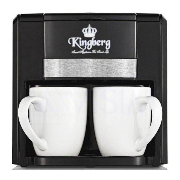 ᐉ Кофеварка электрическая Kingbeg KB 1990 2 чашки Черный • Купить в ...