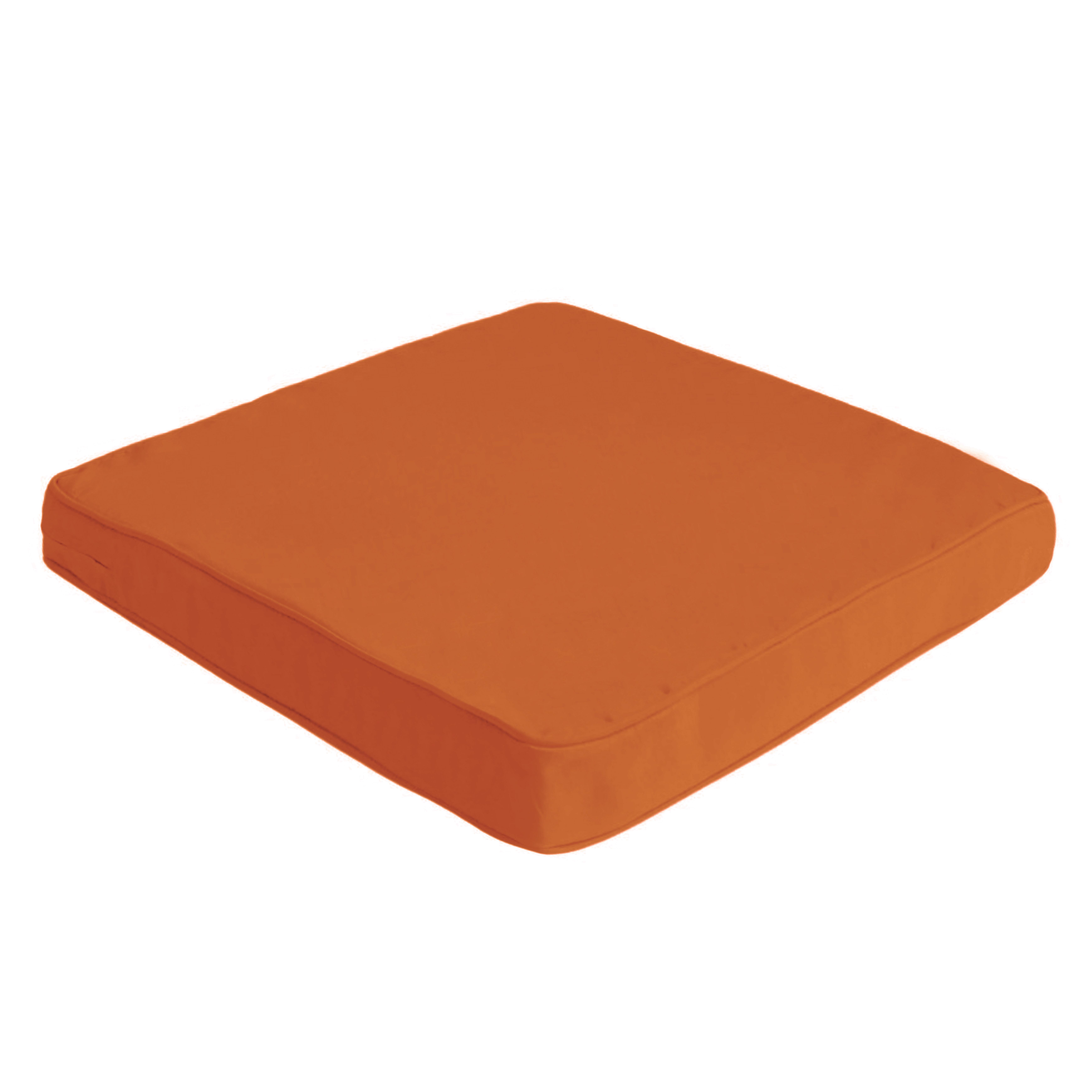 Подушка на садовые стулья и кресла 55х50х4 см Темно-оранжевый (2602521516)