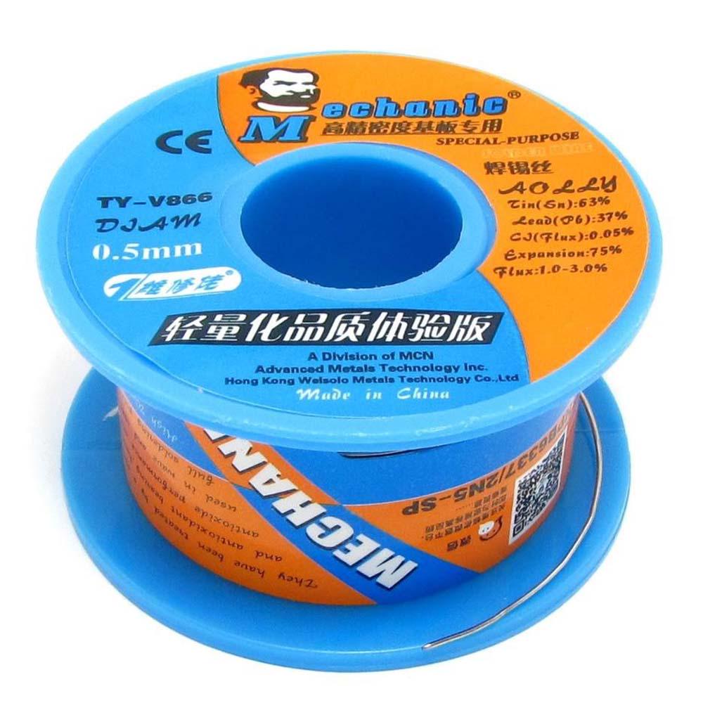 Припій Mechanic TY-V866/Sn 63%/Pb 37%/40 г/0,5 мм
