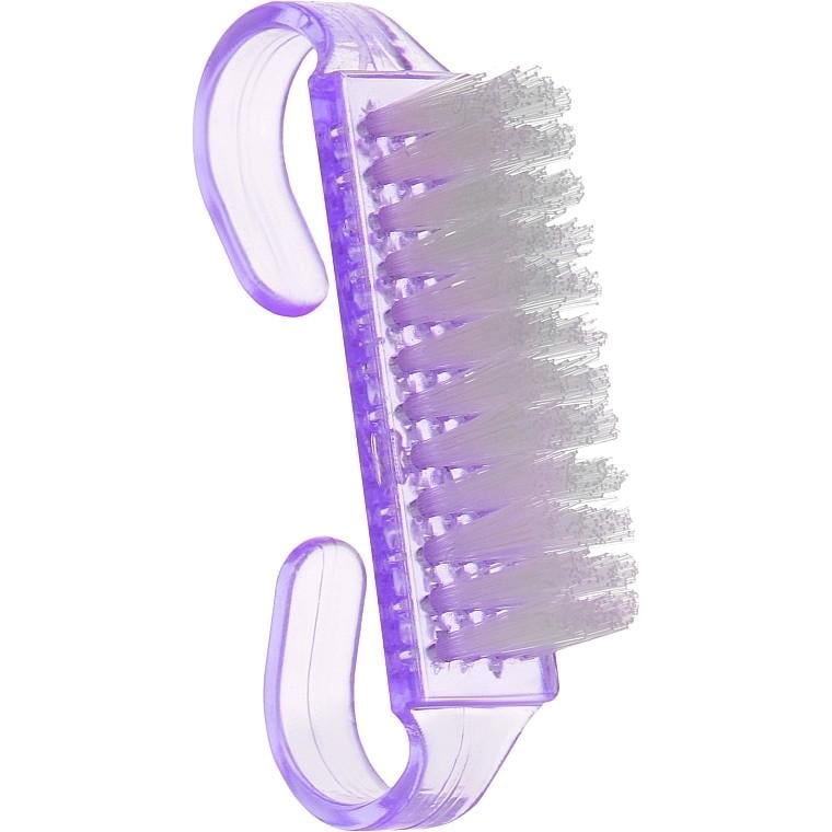 Щетка маленькая для ногтей с фигурной ручкой Фиолетовый