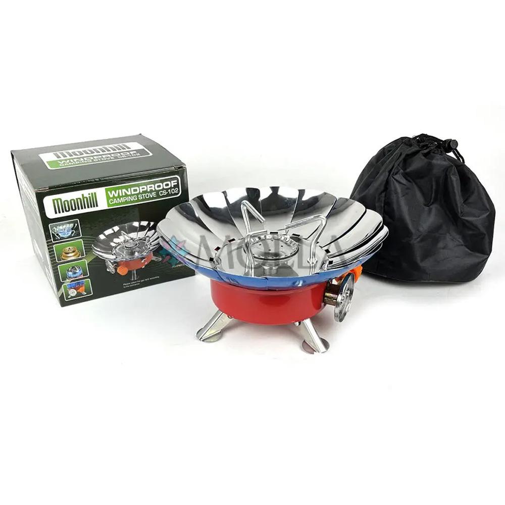 Газовий пальник Moonhill Windproof Camping stove CS-102 з чохлом (ULT-6046151) - фото 2