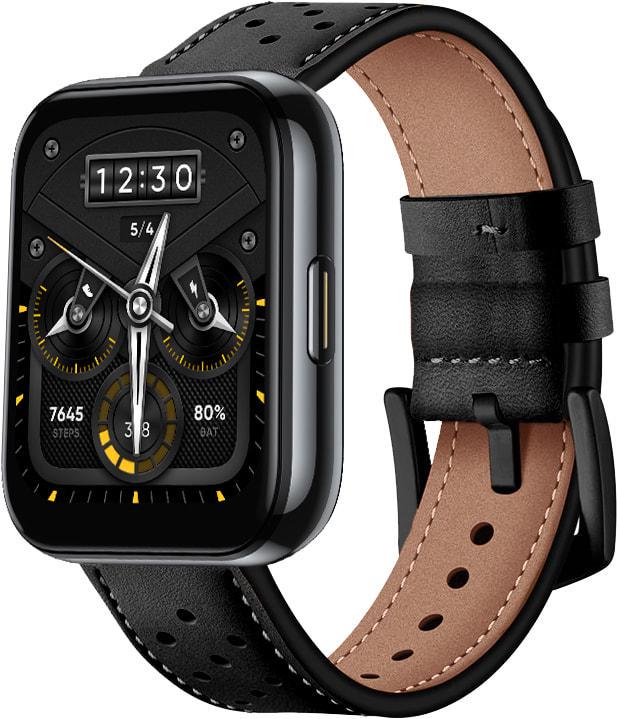 Ремінець шкіряний Classico для Realme Watch 2/2 Pro Black (37272-2B)