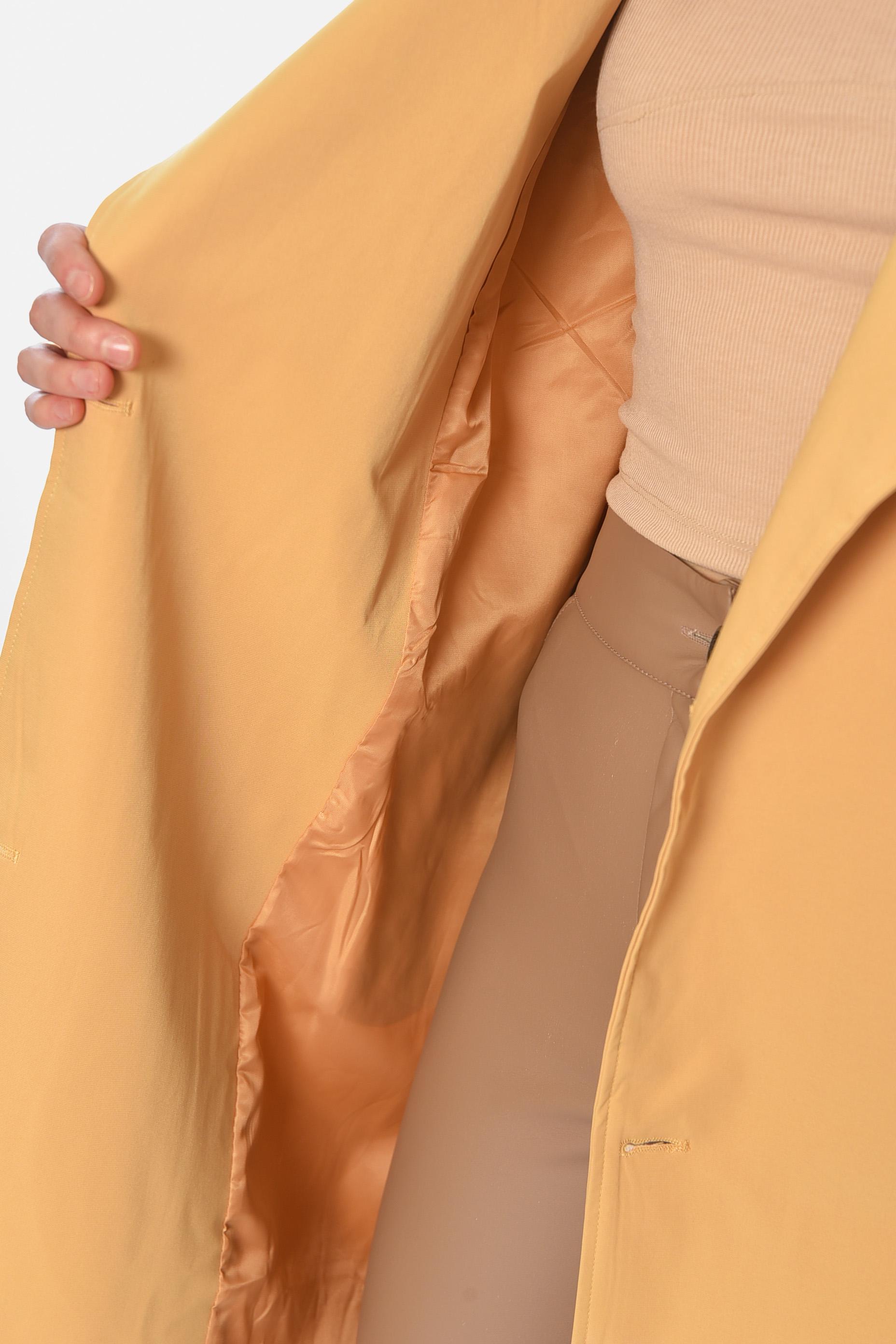 Тренч жіночий демісезонний S Гірчичний (179056) - фото 4 Тренч жіночий демісезонний S Гірчичний (179056) - фото 4