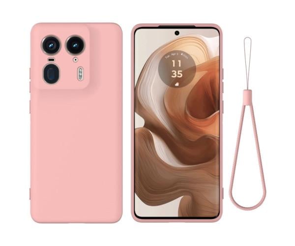 Чехол - накладка Silicone Cover Full для Motorola Edge 50 Ultra Розовый