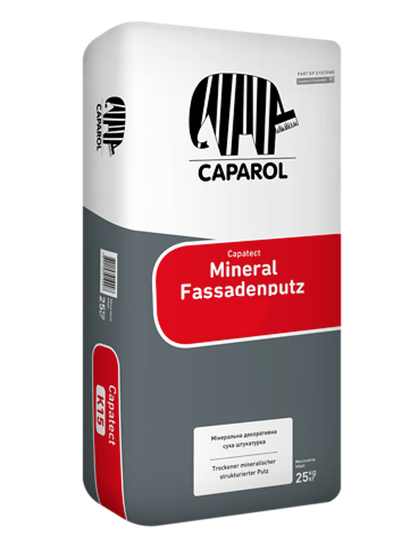 Штукатурка фасадная акриловая Caparol Capatect Mineral Fassandeputz K20 25 кг