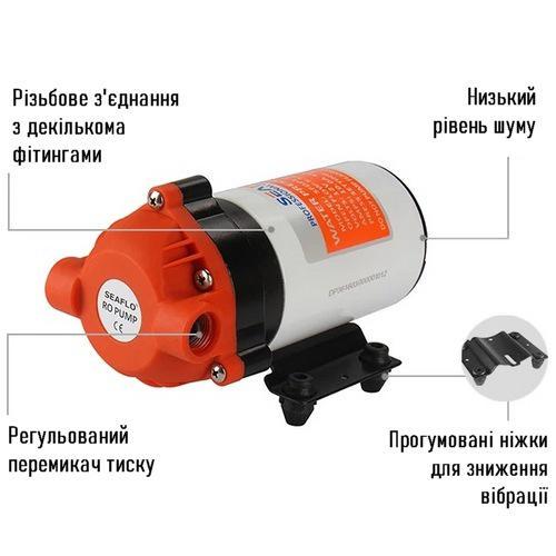 Помпа поверхнева SEAFLO 36 7 л/хв 12V (SFDP1-018-120-36) - фото 6