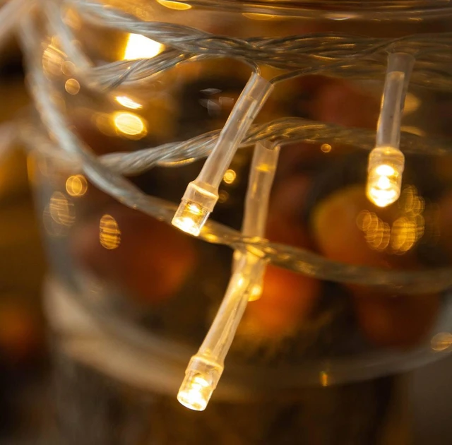 Гірлянда UKC 100 LED прозорий шнур Теплий Білий (2416306438) - фото 2 Гірлянда UKC 100 LED прозорий шнур Теплий Білий (2416306438) - фото 2