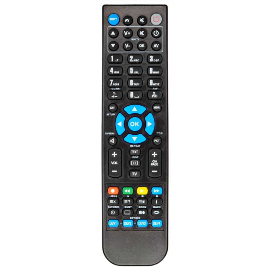 Пульт программируемый USB CHANGER 4:1 HR-56G/mini TV (3142)