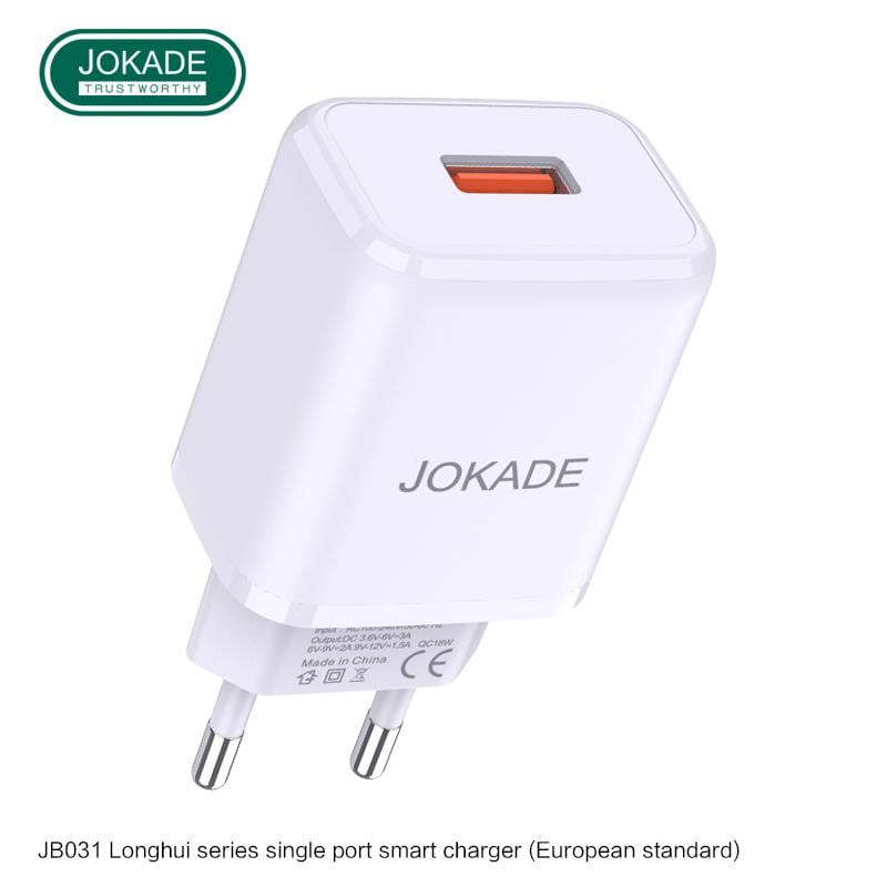 Пристрій мережевий зарядний JOKADE JB031 QC3.0 White - фото 3