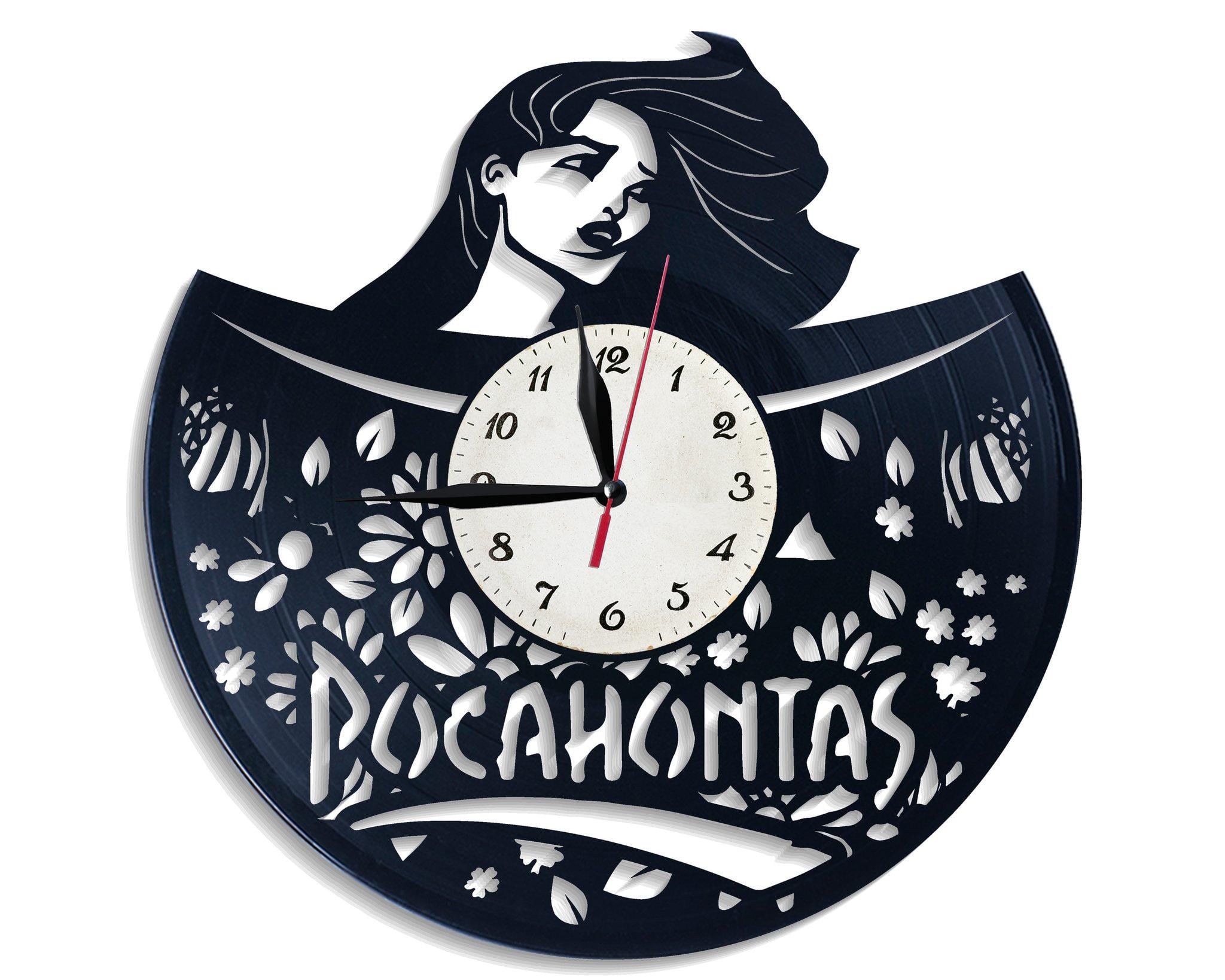 Часы настенные Покахонтас 2793 из виниловой пластинки