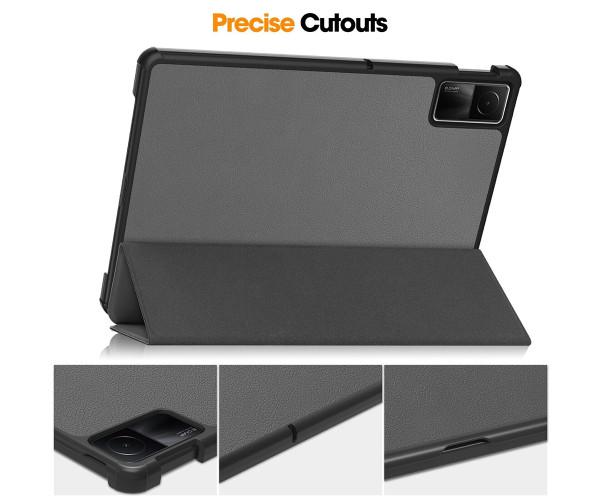 Чехол-книжка Custer Magnet Flip Cover для Xiaomi Redmi Pad SE Серый - фото 2 Чехол-книжка Custer Magnet Flip Cover для Xiaomi Redmi Pad SE Серый - фото 2
