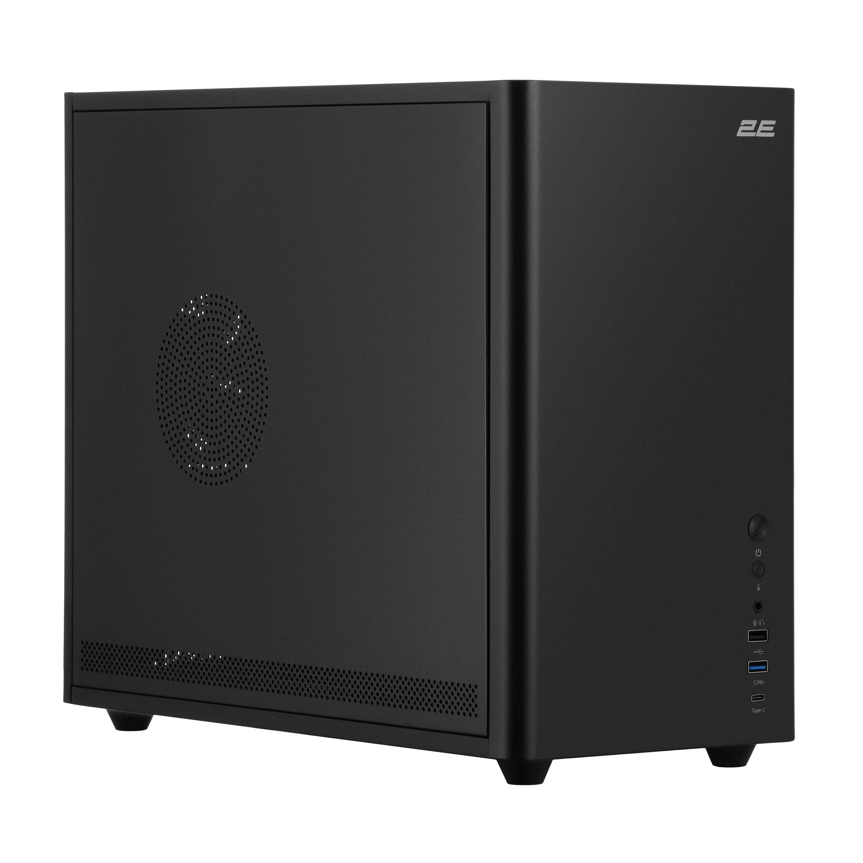Корпус для компьютера 2E Credo Metal V350B Mini Tower mini-ITX/micro-ATX no PSU Черный (2E-V350B)