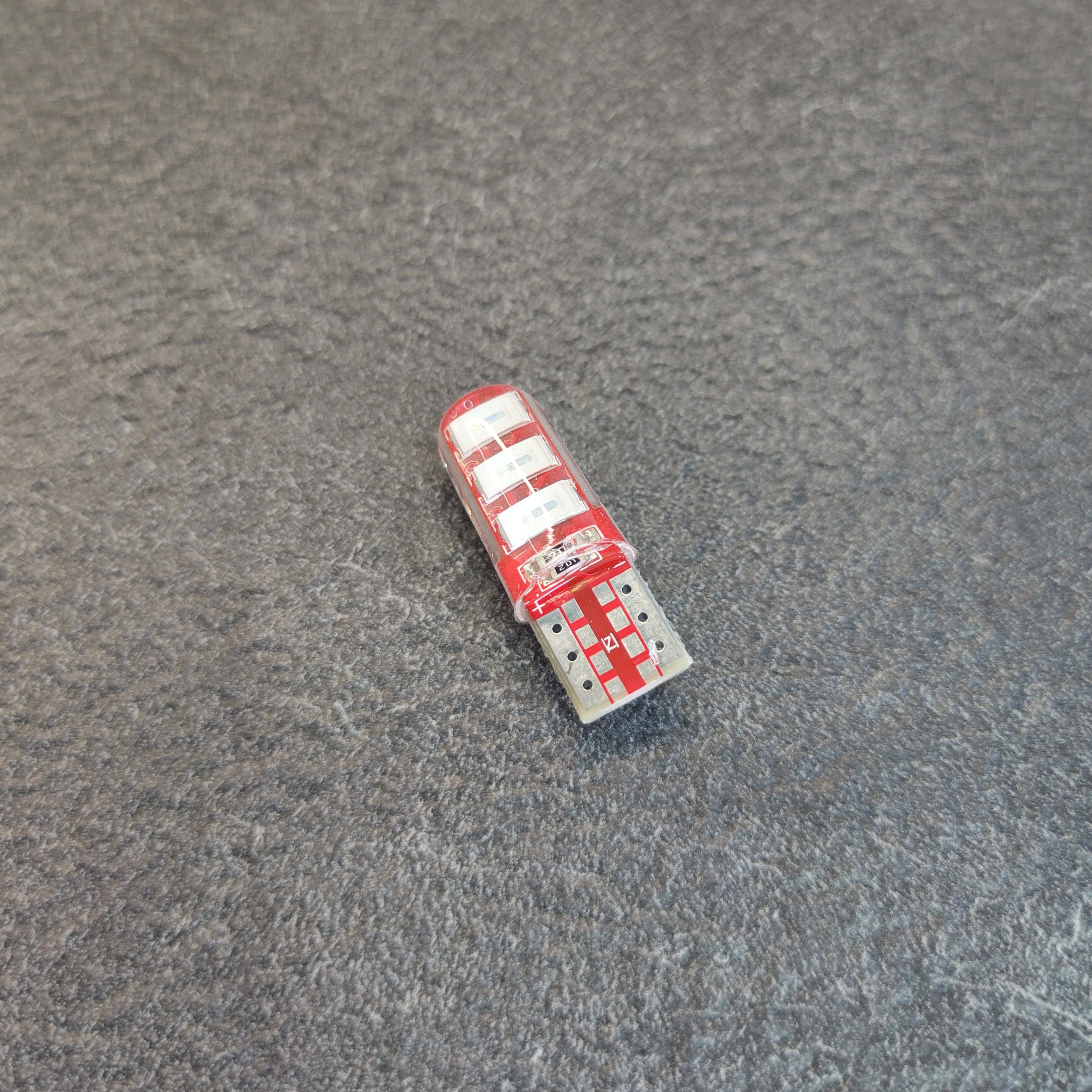 Автолампа T10 W5W W2,1x9,5d 6SMD 5630 Canbus LED Червоний (521STORE3) - фото 2