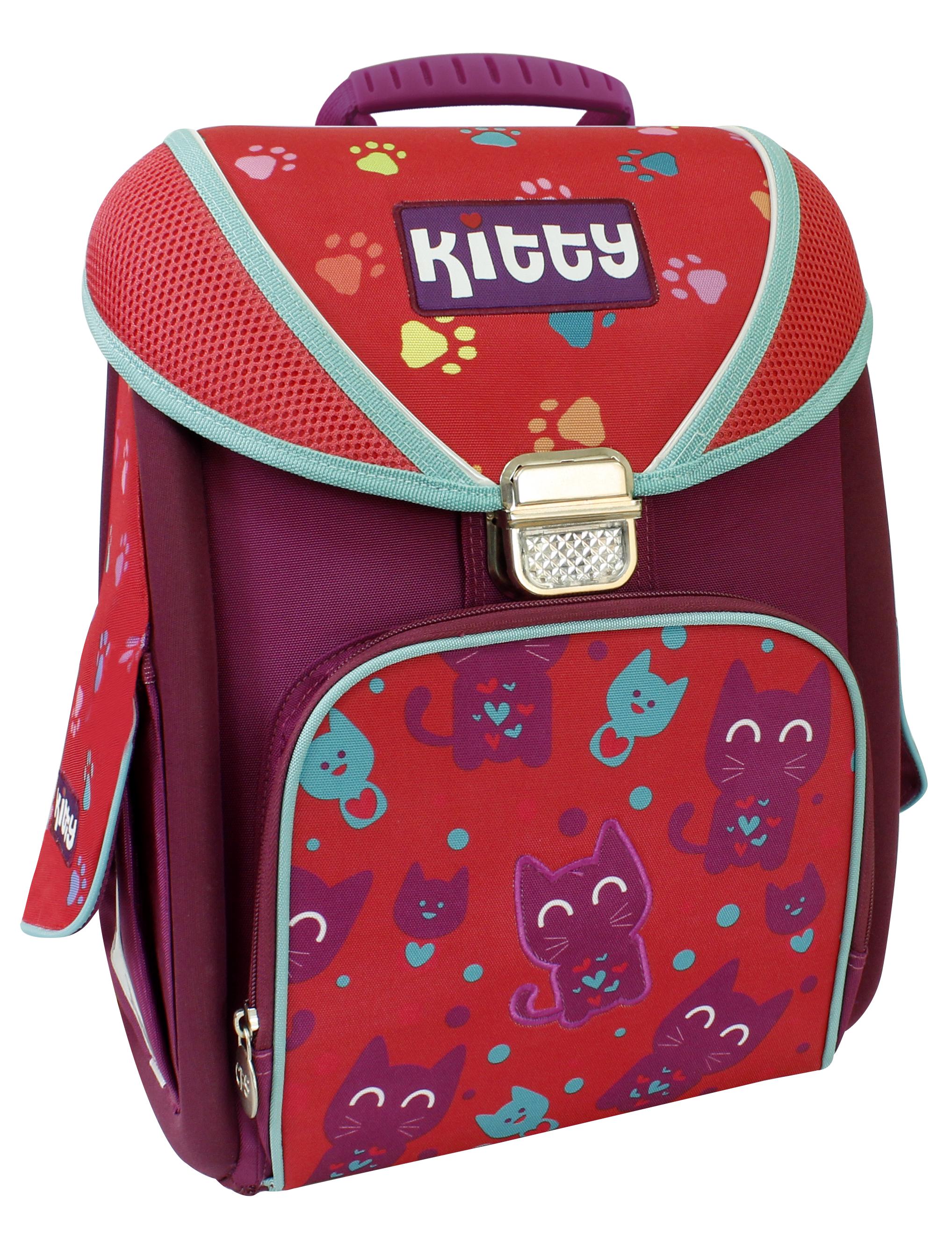 Ранец школьный Cool For School Kitty 35,5x28x16,5 см 16-25 л Красный (CF85655)
