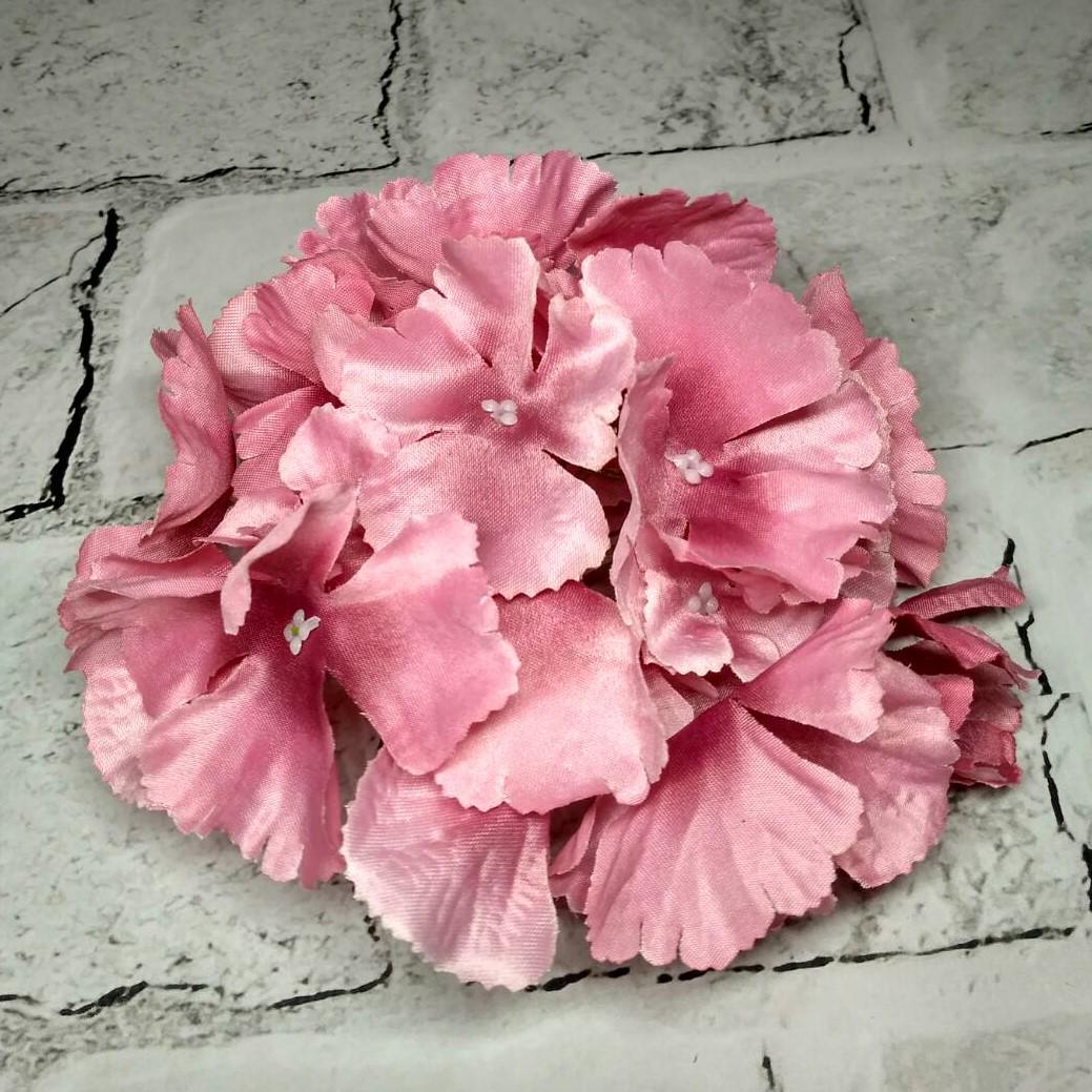 Искусственная головка Гортензии диаметр 16 см Розовый (9222-005)