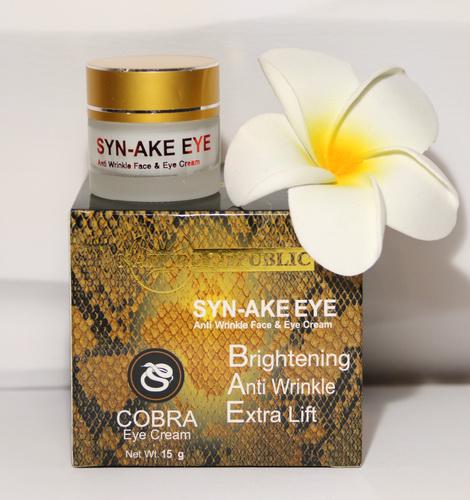 Крем для кожи вокруг глаз Nature Republic Cobra Syn-Ake омолаживающий с пептидами идентичными яду змеи 15 гр