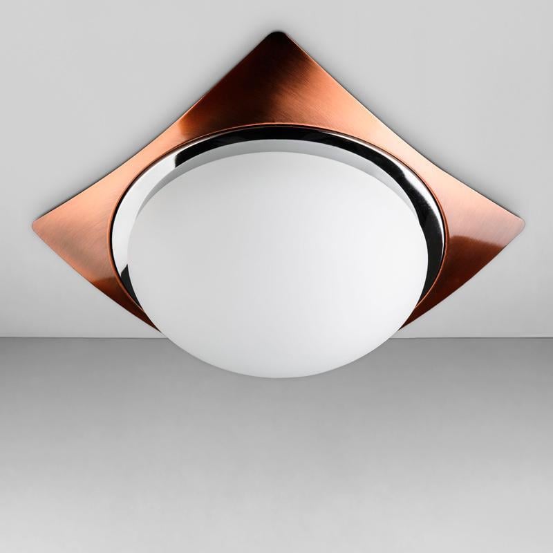 Настенно-потолочный светильник Light House DL-18331/2 Медный/Хром/Белый