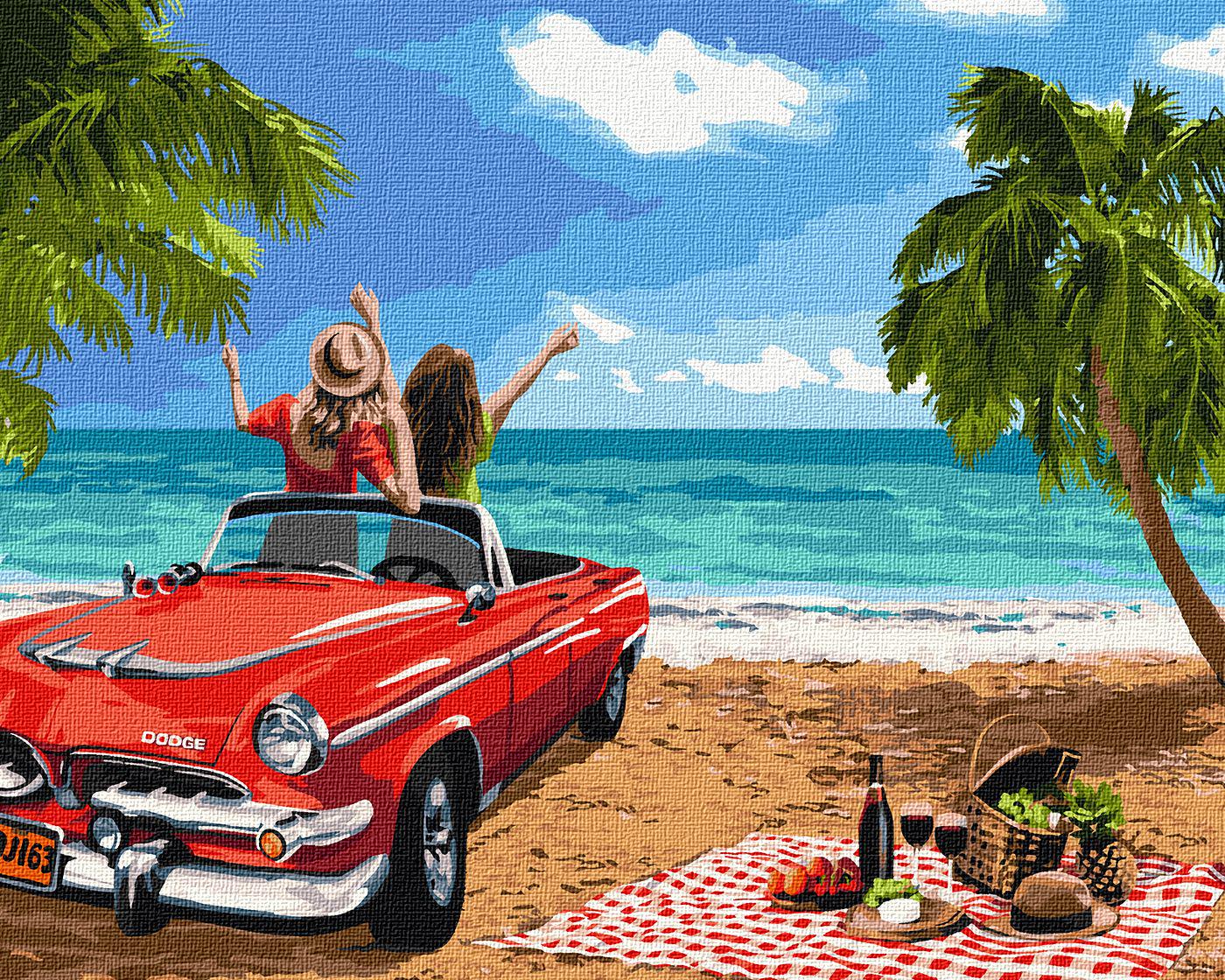 Картина по номерам Идейка Путешествие с подругой 40x50 см (КНО4758)