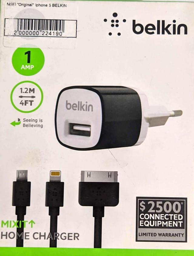 Зарядний пристрій Belkin для iPhone 5 мережевий Black/White - фото 2